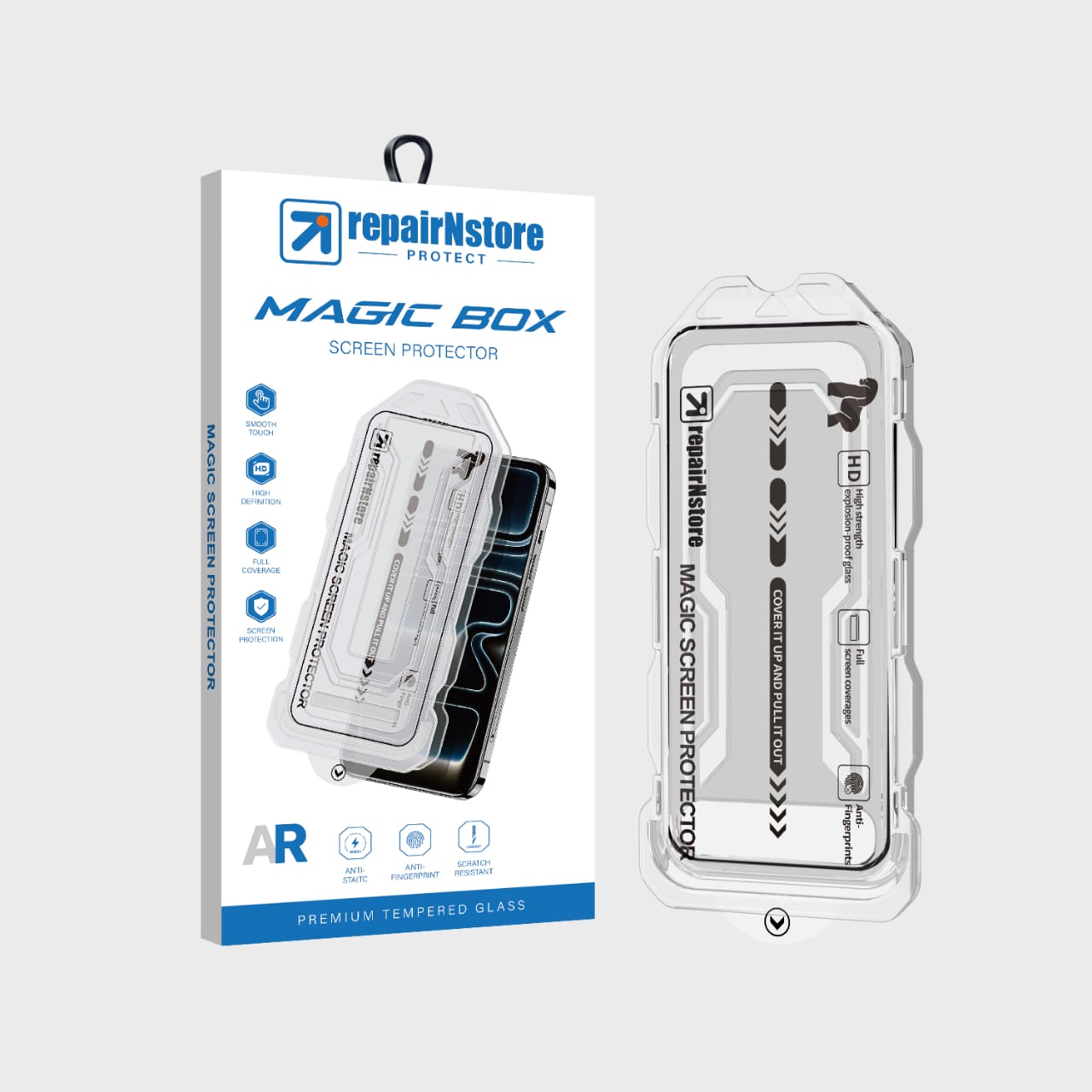 Panzerglas für iPhone 16 Pro Max Magic Box Easy Install