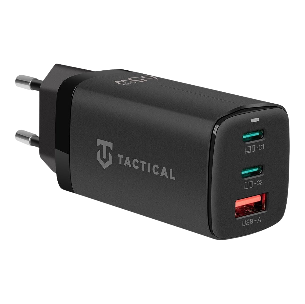 GaN-Schnellladegerät 65 W – FlashBang, Schwarz – Standard